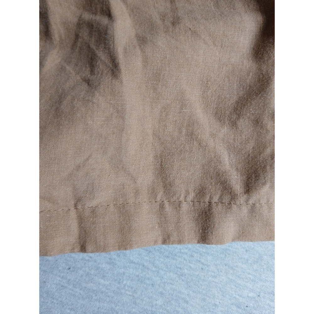 Eileen Fisher Pants Medium 100 Linen Wide Leg Beach Resort Lagenlook Pull On - Picture 11 of 12